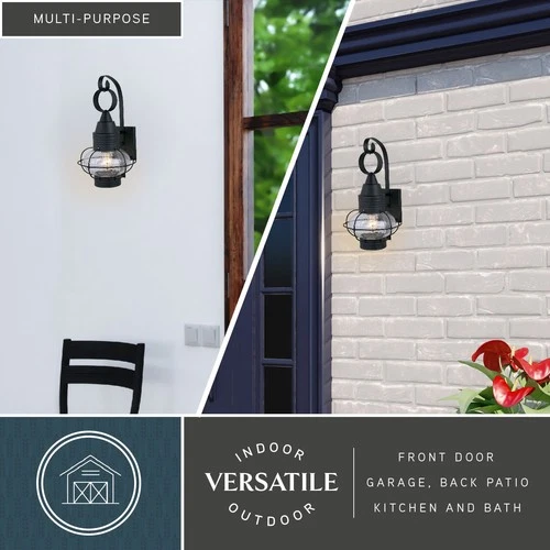 Vaxcel Lighting OW21891 Chatham 1 Light Outdoor Wall Sconce - 10 - Black - Picture 3 of 9