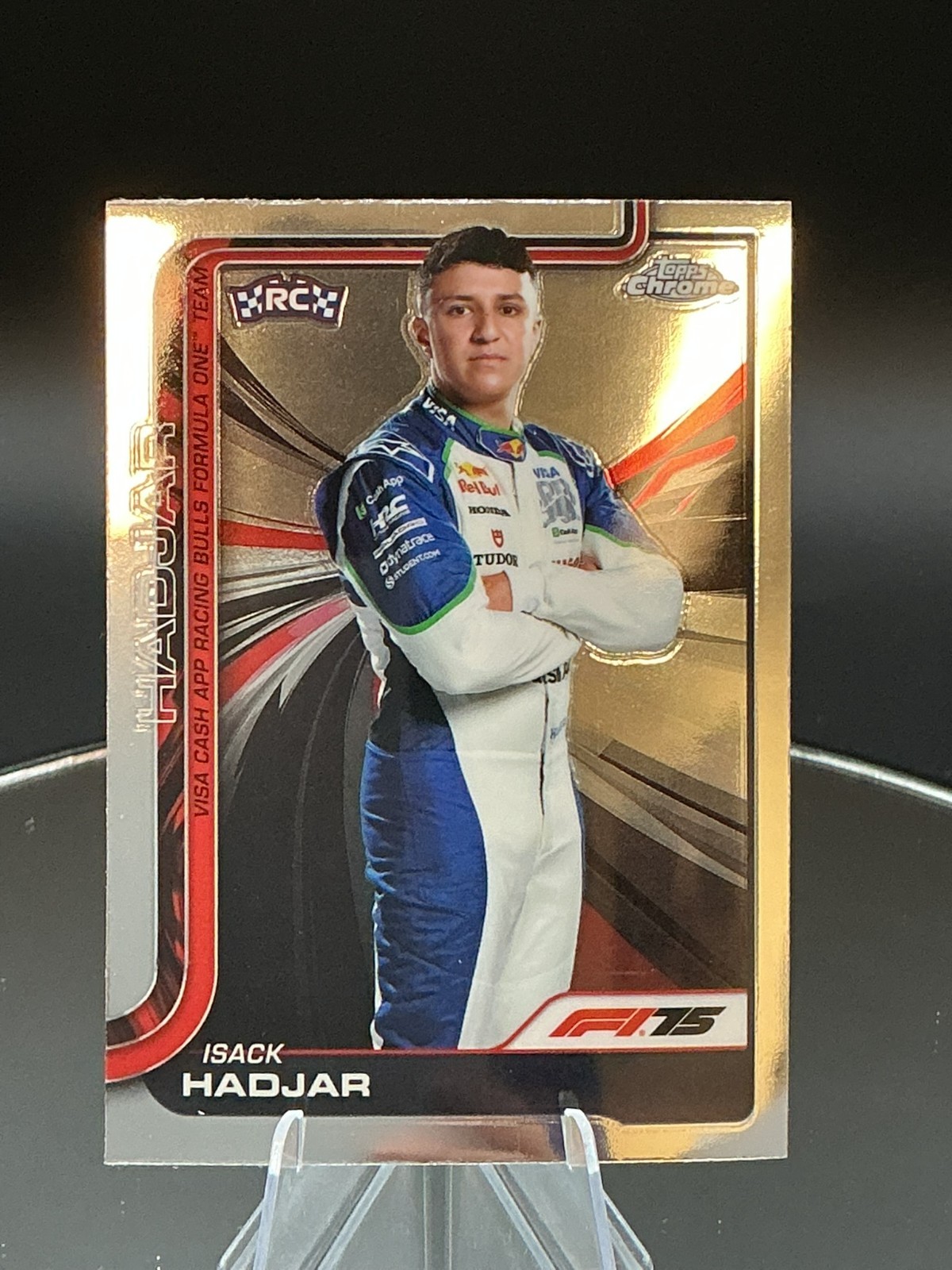 2025 Topps Chrome Formula 1 F1 #12 Isack Hadjar (F1 Drivers) RC Rookie Card