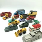 LOT OF VINTAGE LESNEY MATCHBOX  TOOTSIETOYTRUCKS TRACTORS CONSTRUCTION VEHICLES