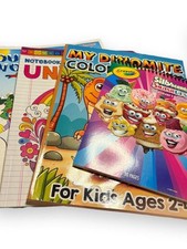 Kids Coloring and Activity Book Bundle Lot of 4 Books