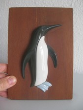SGRAFO MODERN  Porzellan Wand Relief Bild Peter Mueller PINGUIN Mid Century 50s