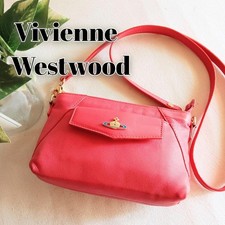 Vivienne Westwood Vintage Pink Leather 2Way Crossbody Bag with Gold Hardware