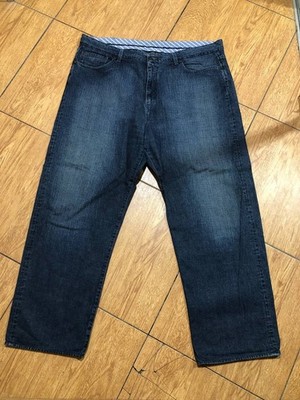 Stefano Ricci Vintage Blue Denim Straight-Leg Jeans Hose Herren Gr.44 SunFaded