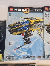 LEGO Hero Factory Instructions Lot Rotor Witch Doctor Von Nebula 7160 Manuals
