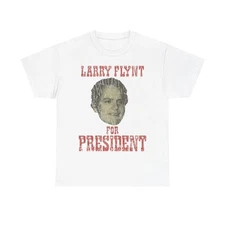 Larry Flynt for President 1984 Political Nostalgic T-shirt
