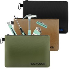 Zipper Pouch 3-Pack Multipurpose Waterproof Small Tool Bag with Liner Pocket