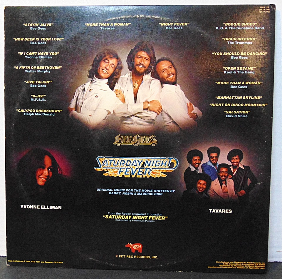 Bee Gees - Saturday Night Fever Original Soundtrack 1977 RSO 2x LP Record Album — 第 2/4 张图片