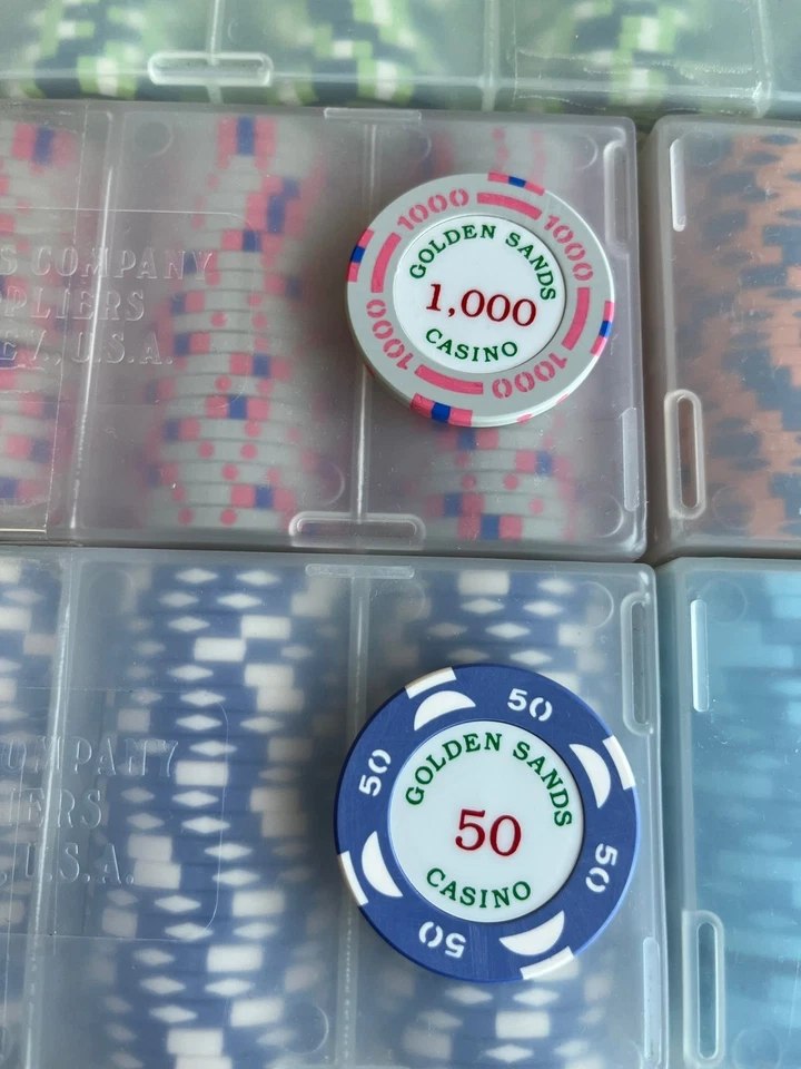 Bud Jones ChipSet - 500 pieces - Tournament Chips - Image 4 of 4
