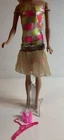 Vintage Mattel’s Barbie’s 1968 Sparkle Squares Dress Shoes Hanger VG Condition