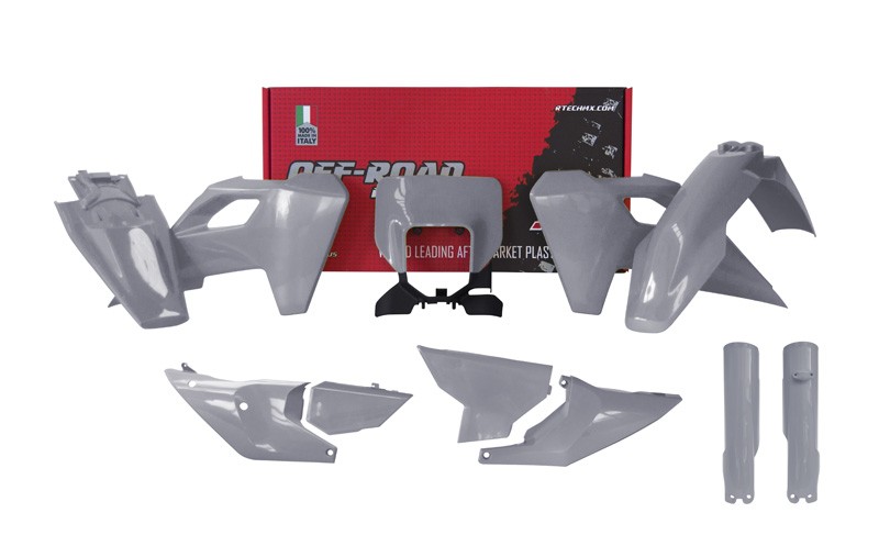Rtech Plastic Kit Fits Husqvarna FE TE TX 125 250 300 350 450 501 Ab24 Gray