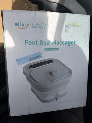 all joy Foot Bath Massager AJMFSM2401 White and Gray, Relaxing Spa for Feet