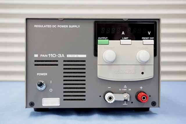 Kikusui PAN110-3A DC Power Supply 0-110V 0-3A Linear Bench PSU Japan