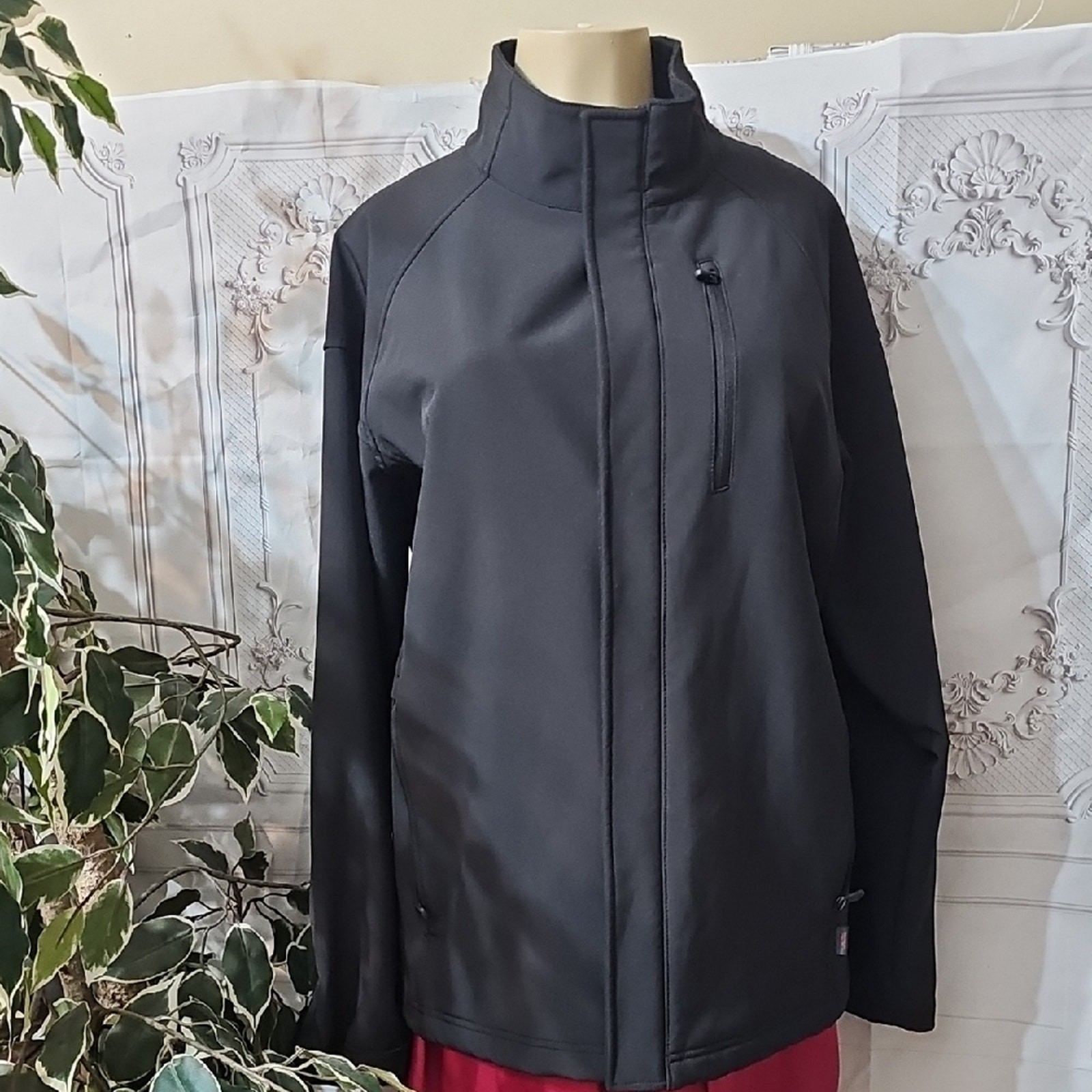 Tumi Black Rain Resistant Softshell Jacket Large - image 1