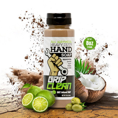 Grip Clean Heavy Duty Hand Cleaner for Mechanics - Pumice & Clay Infused Soap