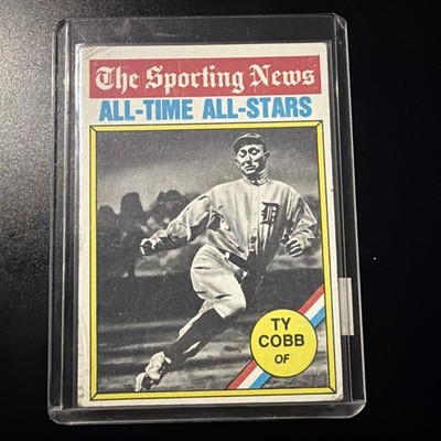 1976 Topps - The Sporting News AllTime All-Stars Ty Cobb #346