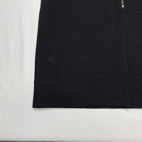 YA Los Angeles Womens A Line Skirt sz M Black Geometric Lined Lightweight - Picture 19 of 24