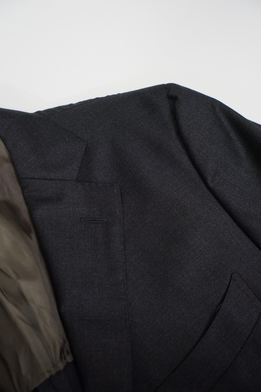 Men Suitsupply Blazer La Spalla Grey Wool Vitale Barberis Size 30 EU60S UK/US50S image 4