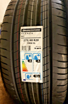 2X BRIDGESTONE ALENZA 275/40 ZRFT20 XL 106W SUV RUNFLAT * 275 40