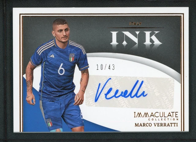 2022-23 Marco Verratti 10/43 Auto Panini Immaculate Collection Ink Autographs
