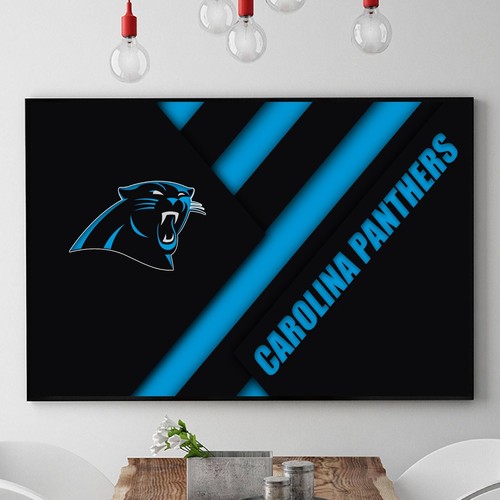 Carolina Panthers NFL Team Football Home Decor Art Print EXTRA LARGE 66"x44" - Picture 3 of 4