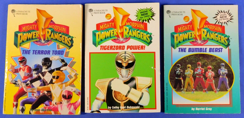 MIGHTY MORPHIN POWER RANGERS VINTAGE BOOK/NOVEL LOT OF 9 PARACHUTE PRESS - Picture 2 of 7