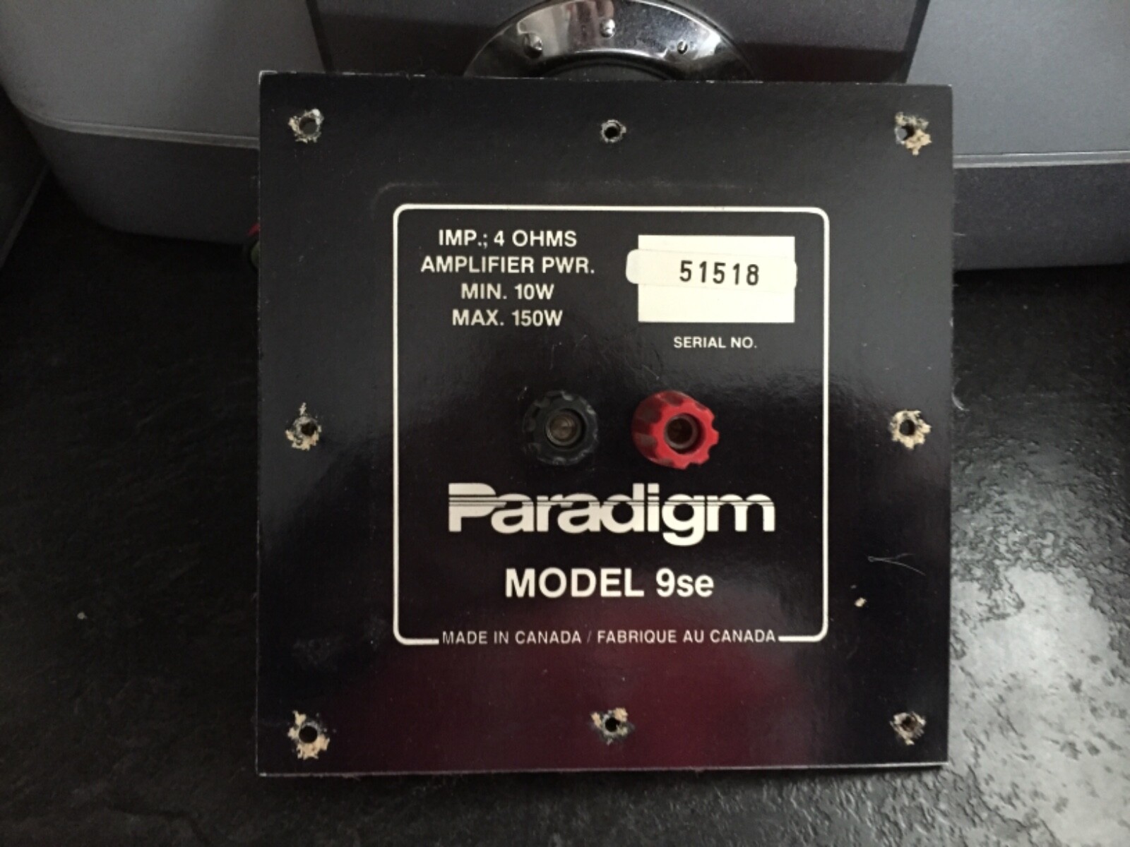 paradigm 9se speakers