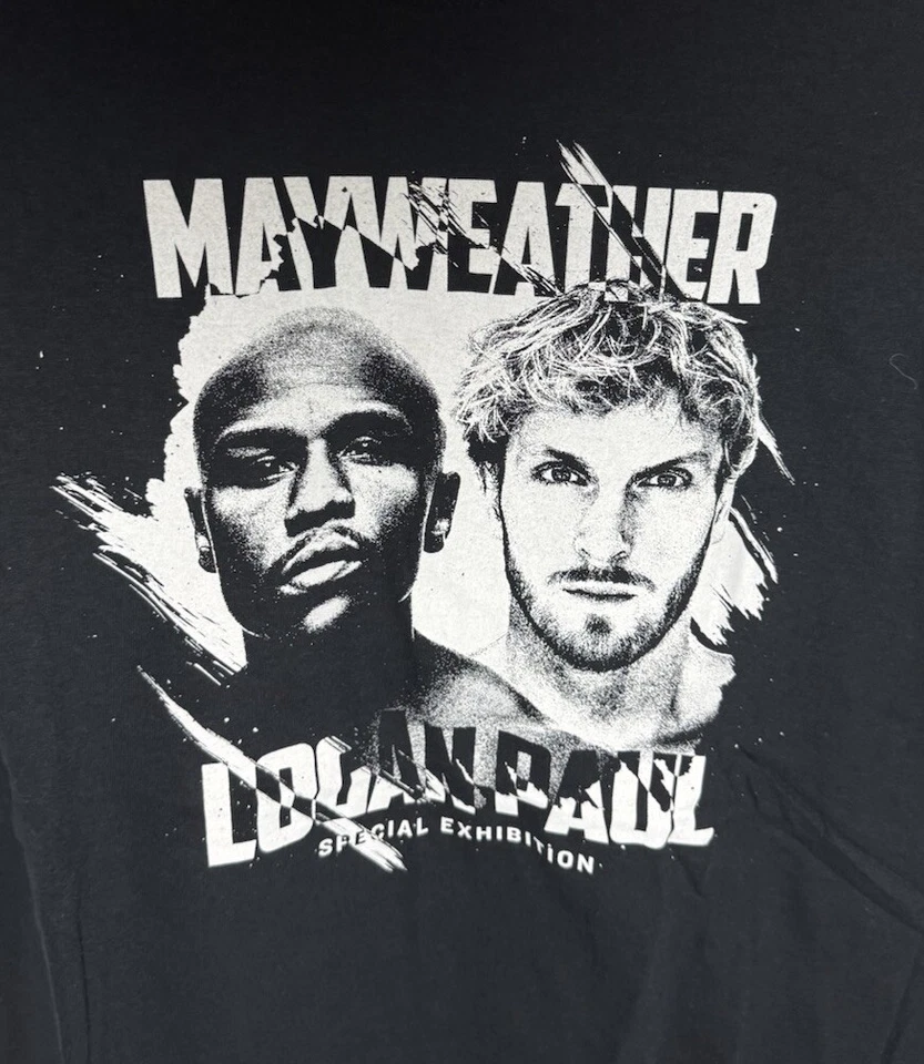 Mayweather TMT Logan Paul Special Exhibition Gildan Men's L Black Graphic Shirt - Image 2 of 3