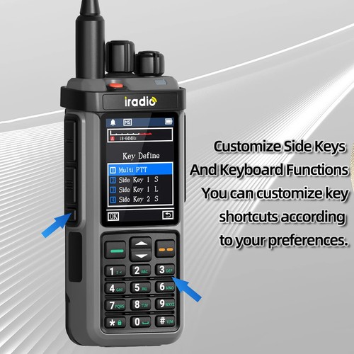 Walkie Talkie UV-98 PLUS 10W Repetidor de Banda Cruzada HF AM FM USB LSB CW CB SW MW LW - Imagen 16 de 23