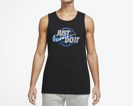 【Nike】Standard Issue Spray HBR バック ロゴ Tシャツ ♪ Nike Men's Black Multi Festival HBR Graphic Cotton Tank