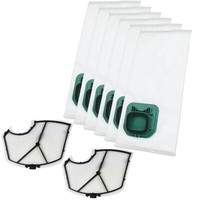 Staubsaugerbeutel Filter Passt FüR Vorwerk Kobold Vk 140 Vk 150 Eb 360 Eb 370