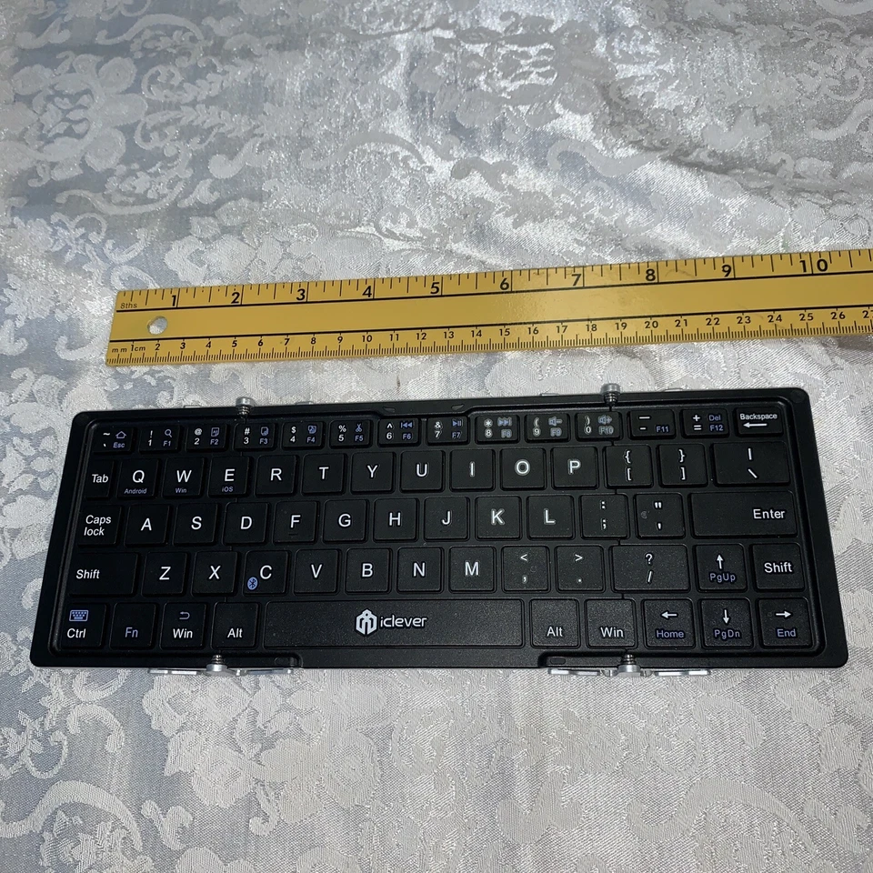 iClever Ultra Slim Mini Bluetooth Wireless Folding Aluminum Keyboard IC-BK03 - Image 2 of 4