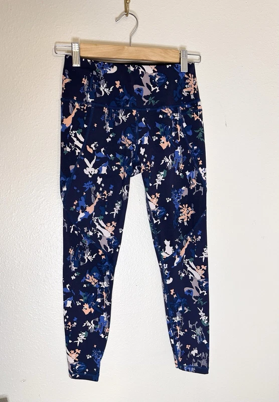 sweaty-betty power pocket 7/8 workout floral print leggings