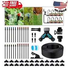 Drip Irrigation Kit - 100 FT. Hose Sprinkler System with 360° nozzles