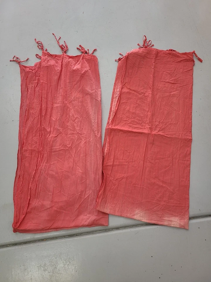 "Коралловые" полупрозрачные драпированные панели World Market 40 X 84 - 2 панели (выцветающие) - Изображение 3 из 3