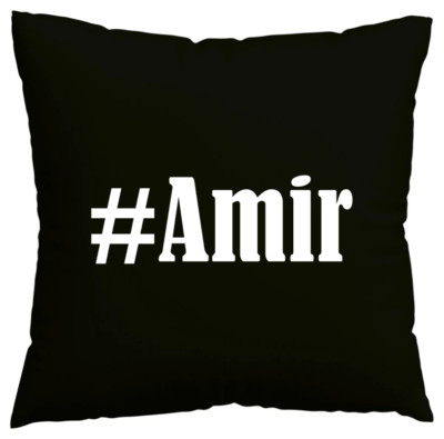 Kissenbezug #Amir I love Amir Schwarz 109516