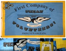 3x5 New Orleans Greys (Lt Blue) 100% Cotton 3'x5' Flag 3 Grommets & Rope 3 clips