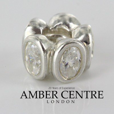 Pandora Original S925 ALE Silber Charm - Oval Kubik Zirkonia - 790311CZ UVP £75!!!