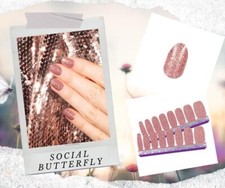 Color Street Nail Strips - “Social Butterfly” Glitter Finish