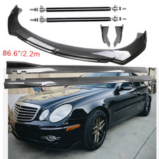 Carbon Fiber Front Bumper Lip Spoiler 86.6 Side Skirt Kit For Mercedes-benz E