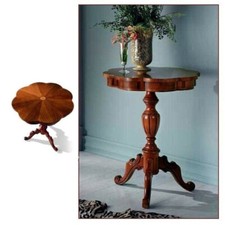 HOOBRO Tavolino Rotondo In Bambù 2 Livelli 30x50 Cm – Rosso Scuro, Comodino E Portatelefono, Per Soggiorno, Camera E Ingresso
