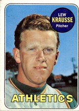 1969 Topps 23 Lew Krausse VG #D333477