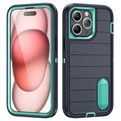 For iPhone 16 Pro 15 14 13 12 11 Simple Invisible Stand Drop-Proof Phone Case
