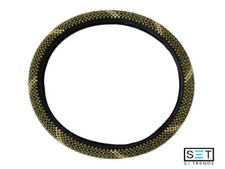 Natural Wood Bead Steering Wheel Cover Massage Car Light Gray Grey Ships From Us