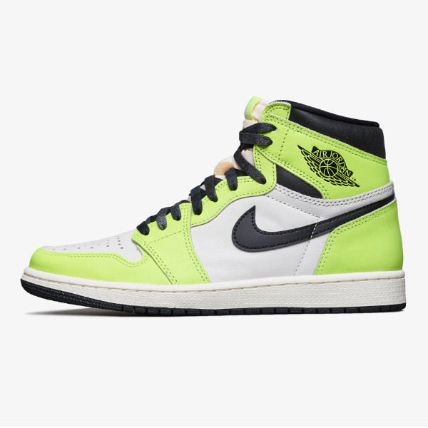 Кроссовки Nike Air Jordan 1 в стиле ретро на высоком каблуке Volt Visionaire 555088-702 с быстрой доставкой