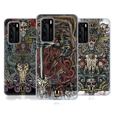 HEAD CASE DESIGNS ANIMAL SKULL COLOURED SOFT GEL CASE FOR HUAWEI PHONES 4