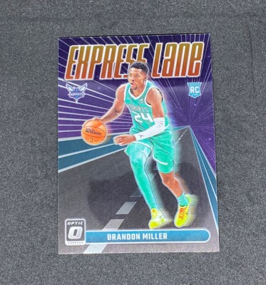 2023-24 DONRUSS OPTIC EXPRESS LANE BRANDON MILLER RC CHARLOTTE HORNETS #3