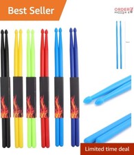 6 Pairs 5A Nylon Drumsticks Lightweight Durable Anti-Slip Percussion Accessories