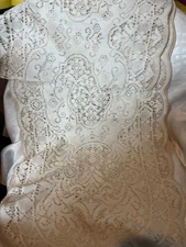 Ivory Table Runner 88"x15" Decorative Decor