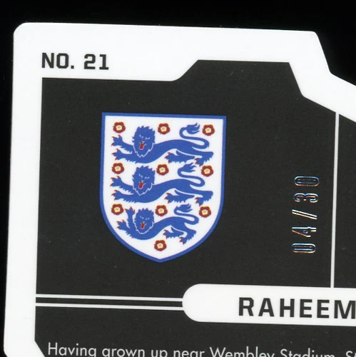 Raheem Sterling /30 2021-22 Panini Obsidian Soccer Vitreous #21 England - Image 3 of 4