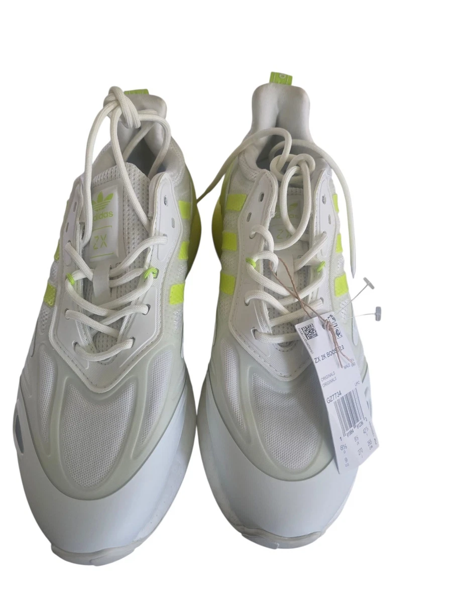 Adidas ZX 2K Boost 2.0 White Semi Solar Slime for sale | eBay
